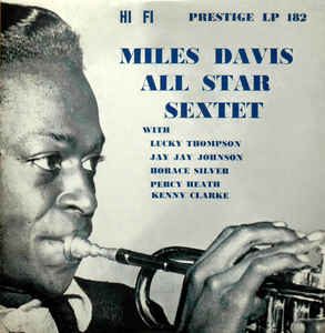 miles davis all star sextet - 10 inch' album prestige prlp 182 (1954)