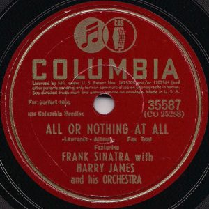 frank sinatra & harry james orchestra - single 1943